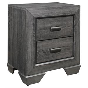lexicon beechnut 23.5-inch 2 drawers contemporary wood nightstand