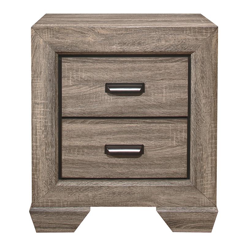 Lexicon Beechnut 2-Drawers Contemporary Wood Nightstand in Natural