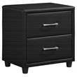 Lexicon Lorenzi 2-Drawers Contemporary Wood Nightstand in Black
