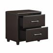 Lexicon Lorenzi 2-Drawers Contemporary Wood Nightstand in Dark Brown