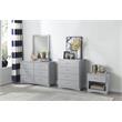 Lexicon Orion 1-Drawer and 1-Shelf Transitional Wood Nightstand in Gray