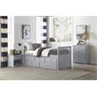 Lexicon Orion 1-Drawer and 1-Shelf Transitional Wood Nightstand in Gray
