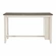 Lexicon Timbre 5-Piece 3-Shelf Wood Counter Height Dining Set in Antique White