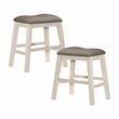 Lexicon Timbre 5-Piece 3-Shelf Wood Counter Height Dining Set in Antique White