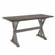 Lexicon Amsonia 5-Piece Wood Counter Height Dining Set in Distressed Gray/White