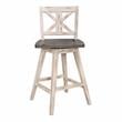 Lexicon Amsonia 5-Piece Wood Counter Height Dining Set in Distressed Gray/White