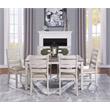Lexicon Ithaca 5-Piece Transitional Wood Dining Set in Grayish White and Brown