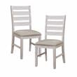Lexicon Ithaca 5-Piece Transitional Wood Dining Set in Grayish White and Brown