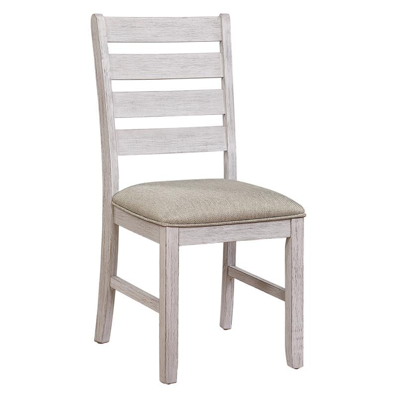 Lexicon Ithaca 5-Piece Transitional Wood Dining Set in Grayish White and Brown