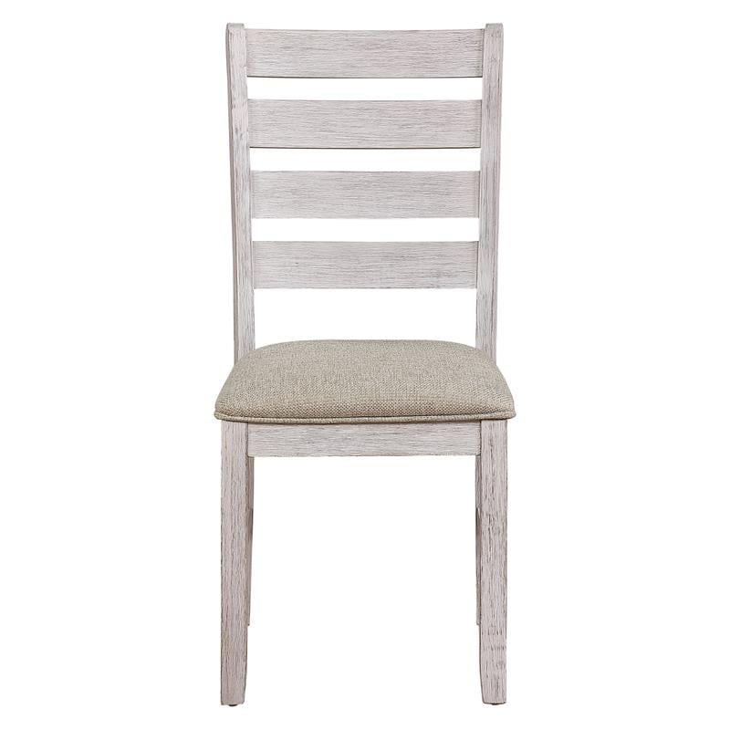 Lexicon Ithaca 5-Piece Transitional Wood Dining Set in Grayish White and Brown