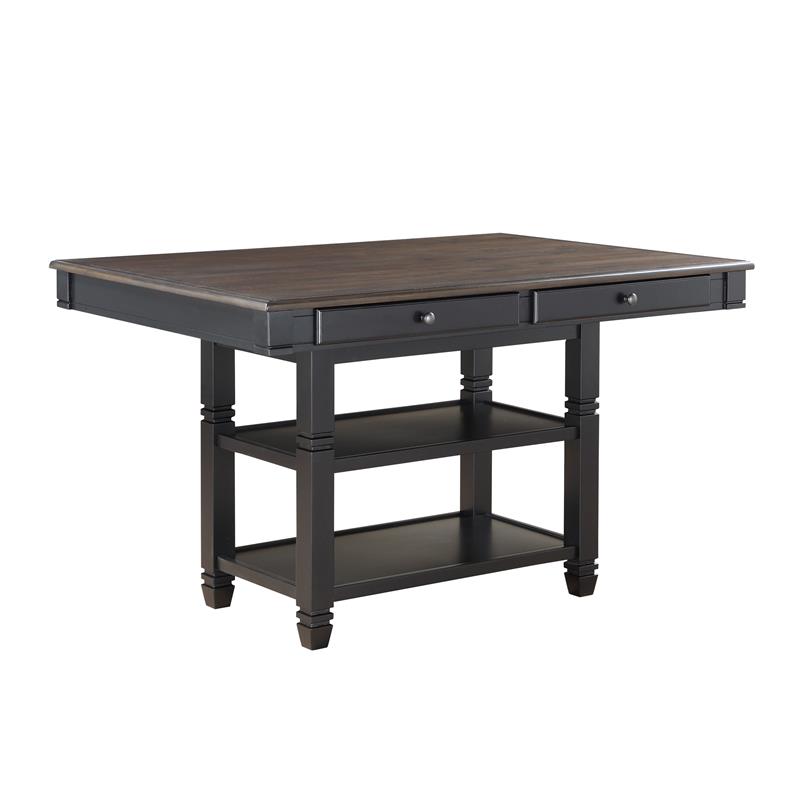 Lexicon Baywater 5-Piece 4 Drawers Wood Counter Height Dining Set in Natural