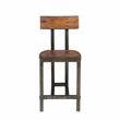 Lexicon Holverson 5-Piece Transitional Wood Counter Height Dining Set in Brown