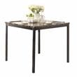 Lexicon Tempe 5-Piece Metal Counter Height Dining Set in Black/Brown