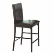 Lexicon Tempe 5-Piece Metal Counter Height Dining Set in Black/Brown