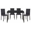 Lexicon Tempe 5-Piece Transitional Metal Dining Set in Black