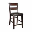 Lexicon Mantello 5-Piece Transitional Wood Counter Height Dining Set in Cherry