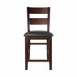 Lexicon Mantello 5-Piece Transitional Wood Counter Height Dining Set in Cherry