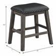 Lexicon Timbre 5-Piece 3-Shelf Wood Counter Height Dining Set in Gray/Black
