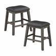 Lexicon Timbre 5-Piece 3-Shelf Wood Counter Height Dining Set in Gray/Black