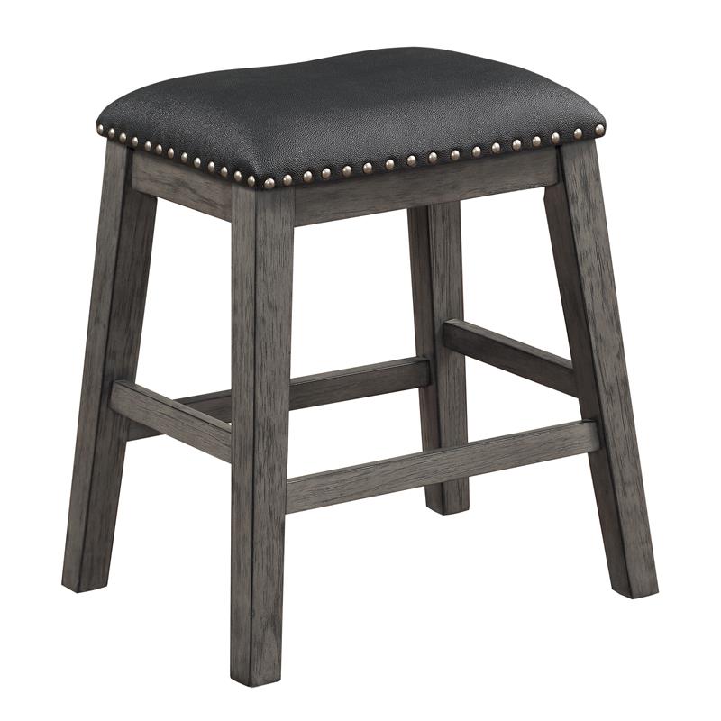 Lexicon Timbre 5-Piece 3-Shelf Wood Counter Height Dining Set in Gray/Black