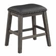 Lexicon Timbre 5-Piece 3-Shelf Wood Counter Height Dining Set in Gray/Black