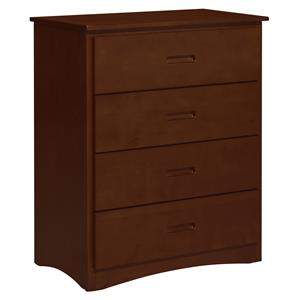 lexicon rowe 4 drawers transitional wood chest in dark cherry
