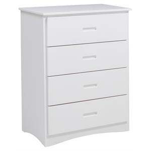 lexicon galen 30-inch 4 drawers transitional wood chest in white