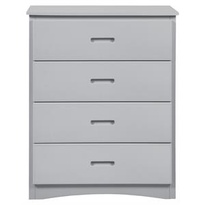 lexicon orion 30-inch 4 drawers transitional wood chest in gray