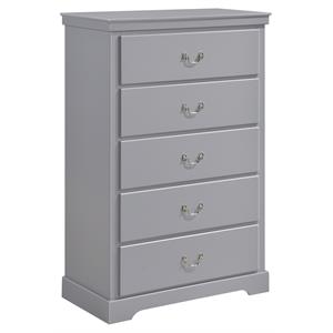 lexicon seabright 31-inch 5 drawers traditional wood chest