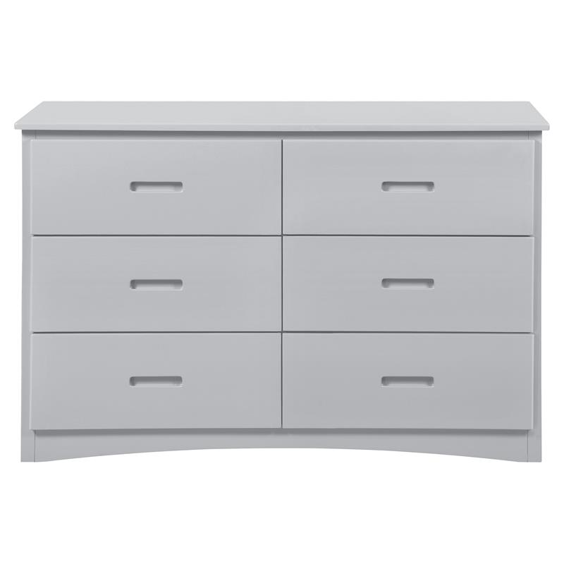 Lexicon Orion 48 Inch 6 Drawers Transitional Wood Dresser In Gray B2063 5