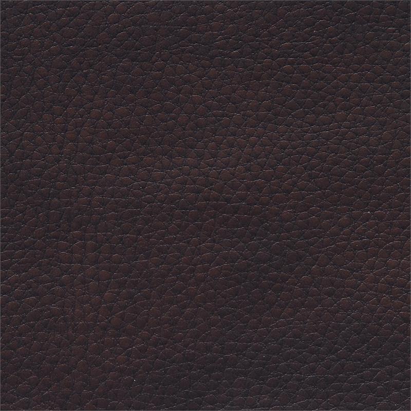 Lexicon Aram Faux Leather Double Glider Reclining Love Seat in Dark Brown