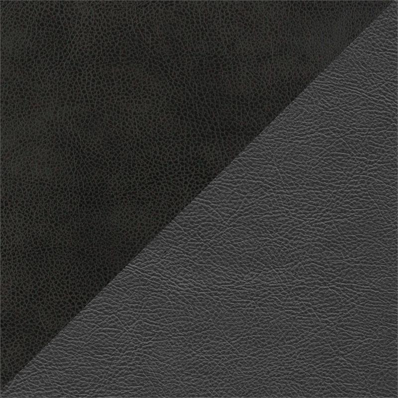 Lexicon Briscoe Faux Leather Glider Reclining Chair in Light Gray/Dark Gray