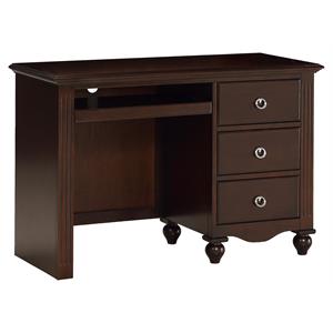 lexicon meghan 3 dovetail drawers traditional wood writing desk
