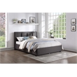 Lexicon Aitana Fabric Full Platform Bed with Storage Drawer in Gray