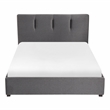 Lexicon Aitana Fabric Full Platform Bed with Storage Drawer in Gray