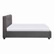 Lexicon Aitana Fabric Full Platform Bed with Storage Drawer in Gray