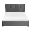 Lexicon Aitana Fabric Eastern King Platform Bed with Storage Drawer in Gray