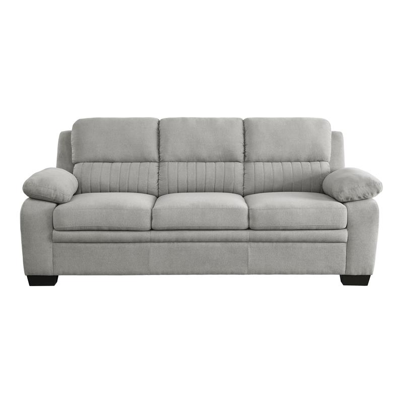 Chic Home Cheverny Sofa Two-Tone Textured Fabric Flared Arm Couch