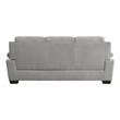 Lexicon Holleman Modern Textured Fabric Sofa with Pillow-top Arms in Light Gray