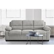 Lexicon Holleman Modern Textured Fabric Sofa with Pillow-top Arms in Light Gray