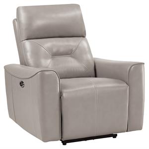 lexicon burwell faux leather power reclining chair with usb port