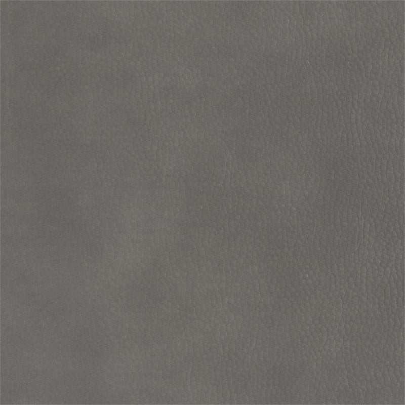 Lexicon Aram Faux Leather Double Reclining Sofa in Gray