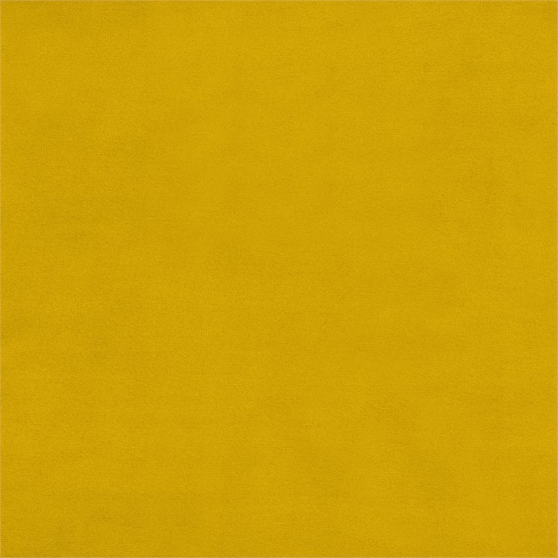 Lexicon Tolley Solid Wood and Velvet Upholstered Sofa in Yellow