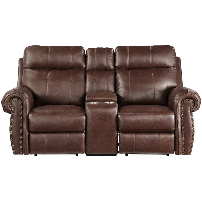 Power reclining deals loveseat microfiber