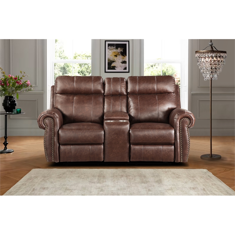 microfiber reclining loveseat