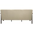 Lexicon Lewiston Fabric Upholstered Sofa in Light Brown and Antique Gray