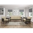 Lexicon Lewiston Fabric Upholstered Sofa in Light Brown and Antique Gray