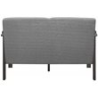 Lexicon Lewiston Fabric Upholstered Loveseat in Gray and Antique Gray