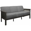 Lexicon Lewiston Mid Century Fabric Upholstered Sofa in Gray and Antique Gray
