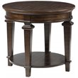 Lexicon Tobias 28&quot Round Traditional Wooden End Table in Espresso